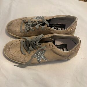 Golden Goose Ballstar, tan suede, size 38 or us 8